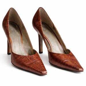 BCBGirls Textured Brown Heels